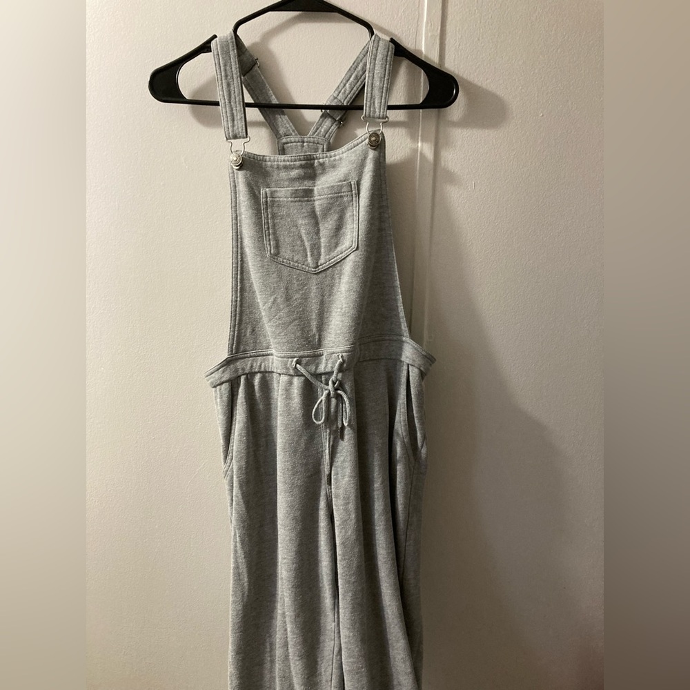 Women’s gray comfy overalls